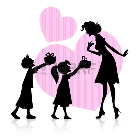 18960225-illustration-of-kids-giving-gift-to-mother-on-mother-s-day
